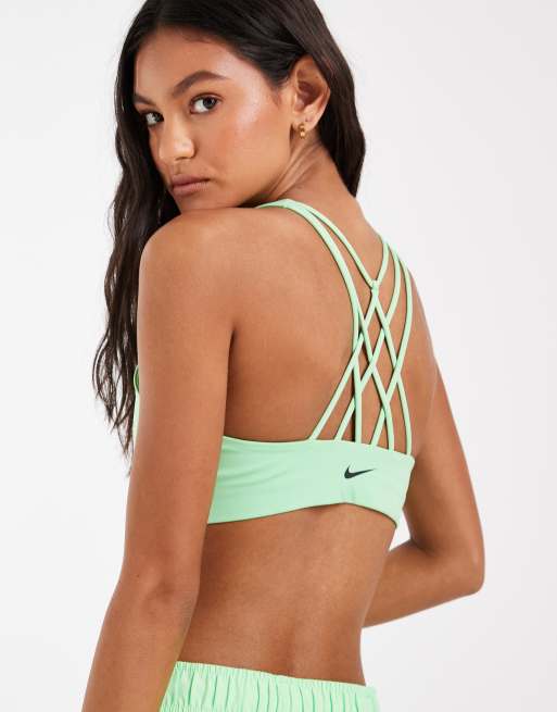 Nike Training Pro Dri-FIT sports bra in green, 3 of 4