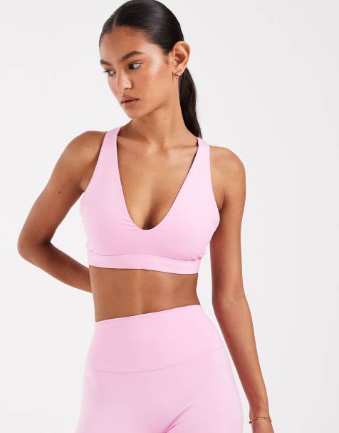 Nike Training Pro Dri-FIT sports bra in pink - view 1