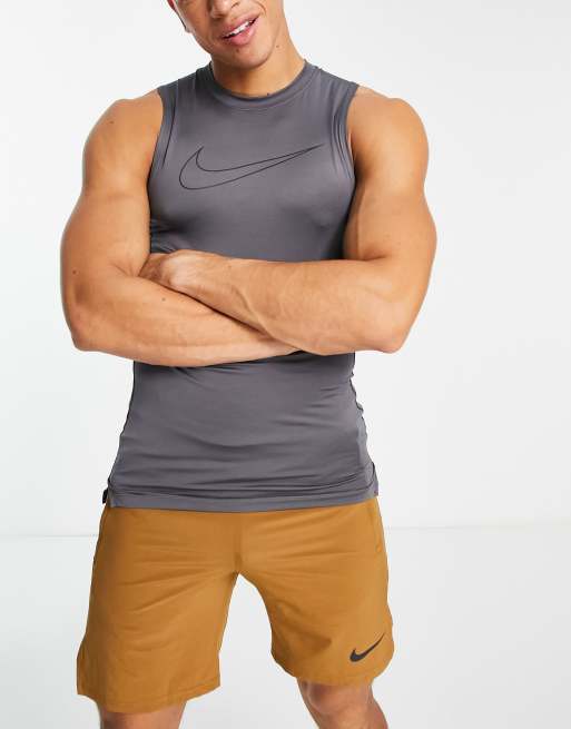 Nike Pro Sleeveless T-Shirt Grey