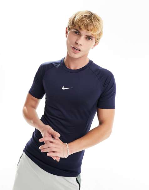Nike Training - Pro Dri-FIT - T-shirt aderente blu navy scuro - view 1