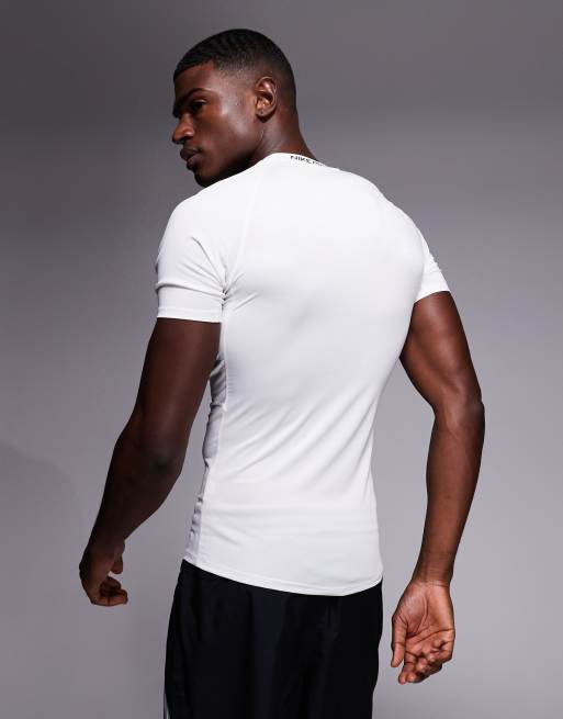 Nike Training - Pro Dri-FIT - T-shirt attillata bianca, 3 di 5