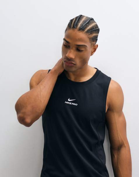 Nike Training Pro Dri-FIT tank in black - view 1