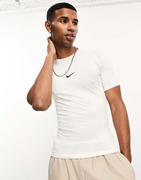 Nike Training Pro Dri-FIT tight t-shirt in white - view 1