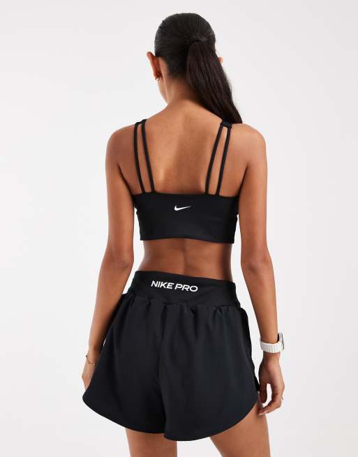 Nike Training Pro Dri-FIT vatteret sports-BH i sort, 4 af 4