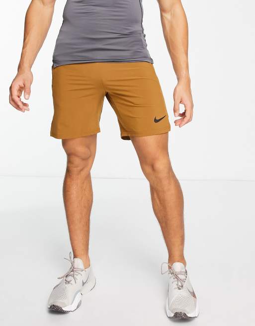 Nike Training Pro Flex Vent Max Dri FIT 8 inch shorts in stone ASOS