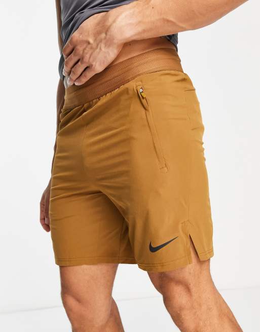 Nike Training Pro Flex Vent Max Dri FIT 8 inch shorts in stone ASOS