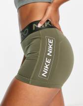 Nike Training Pro 365 Dri-FIT 3 inch booty shorts in teal blue