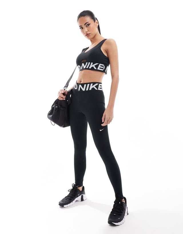 Nike Training - pro high-waisted sculpt leggings and sports bra