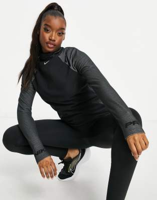 nike pro hyperwarm women's long sleeve training top