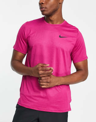 Nike Training Pro HyperDry t-shirt in pink - ASOS Price Checker
