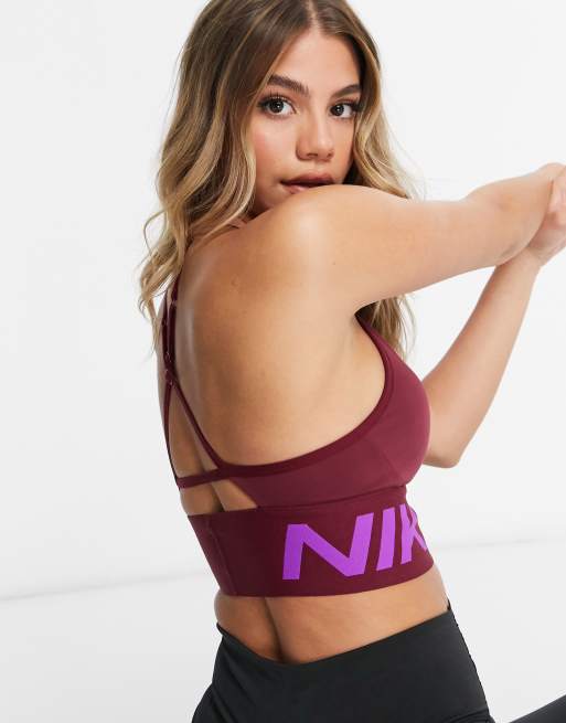 Dri-FIT Indy Strappy Longline Bra by Nike Online, THE ICONIC