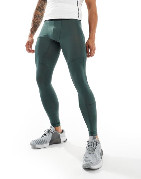 Nike Training – Pro – Kompressions-Leggings in Dunkelgrün - view 1