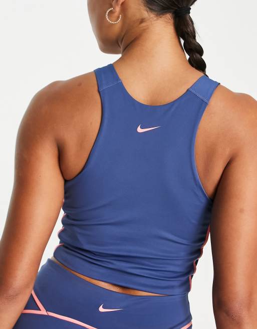 Nike Women's Yoga Luxe Novelty Crop Tank Top, Sleeveless, Dri-FIT