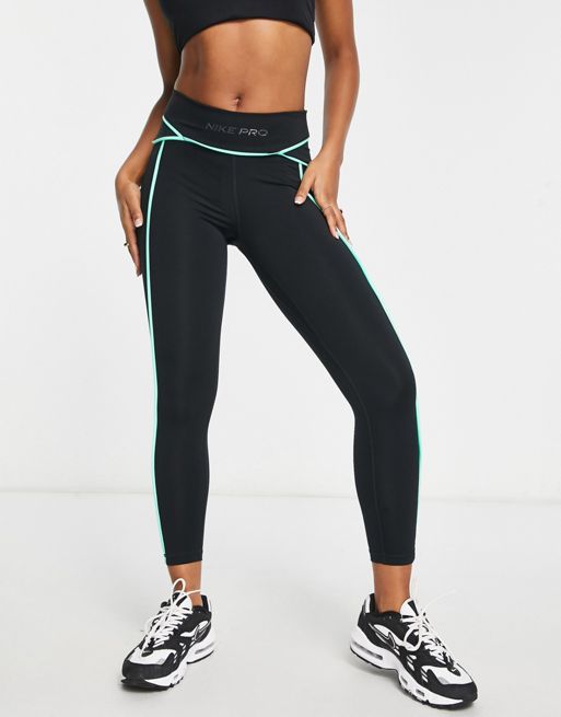 Nike Training - Pro Membership Dri-FIT - Leggings alla caviglia con vita medio alta neri
