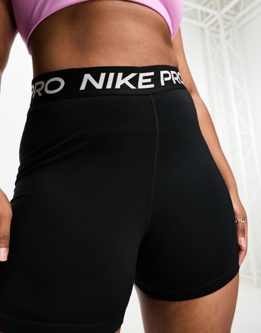 Nike Pro 365 Women's 5 Shorts (Plus Size), 1X - 3X, Black/White