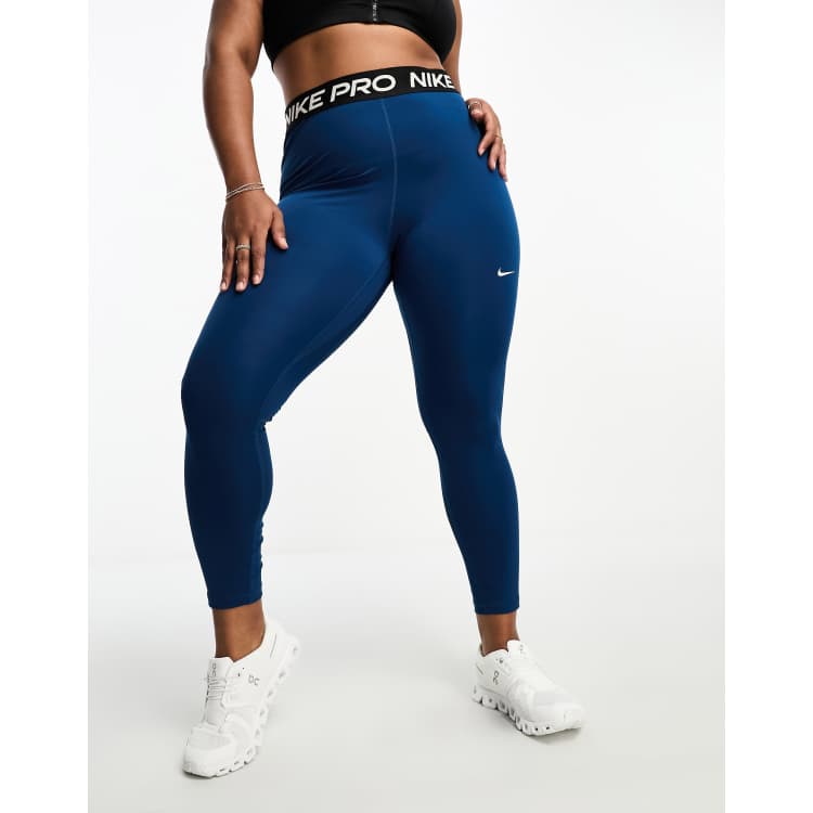 Nike Training Pro Plus 365 leggings in blue