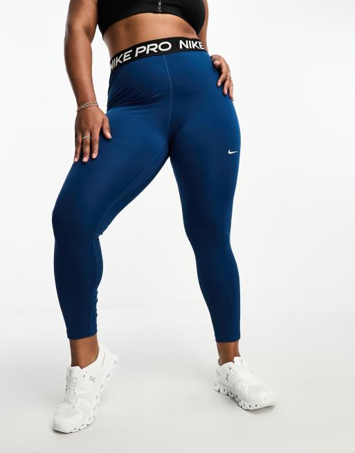 Nike Training Pro Plus 365 leggings in blue