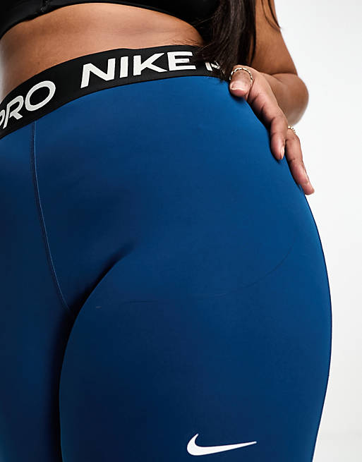 Nike Training Pro Plus 365 leggings in blue