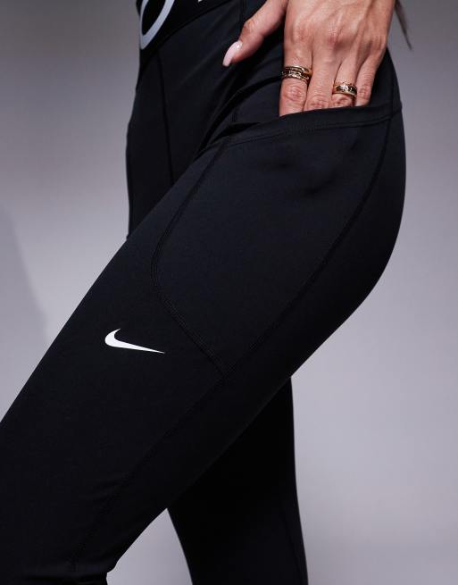 Nike Women s Pro Sculpt High Waisted 7 8 Leggings with Pockets Black