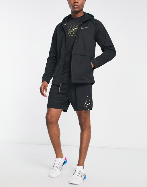 Nike Training – Pro Therma Sphere – Svart huvtröja med dragkedja, 4 av 4