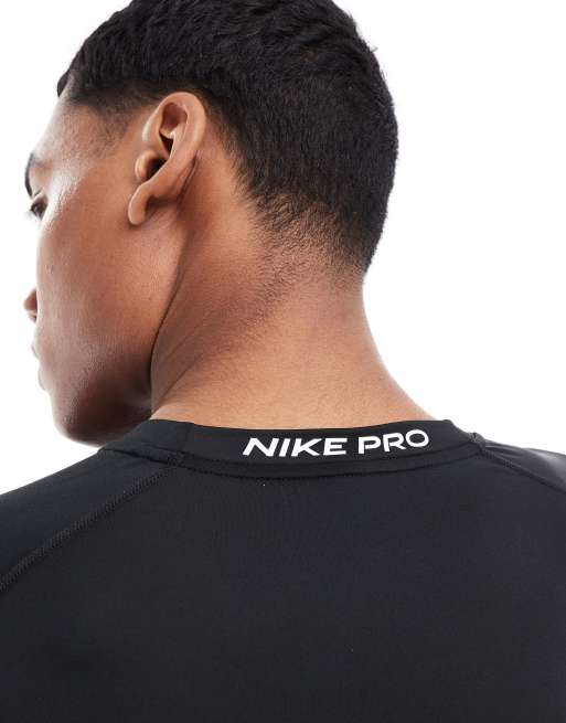 Nike Training Pro tight longsleeve top in black