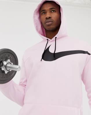 nike therma hoodie pink