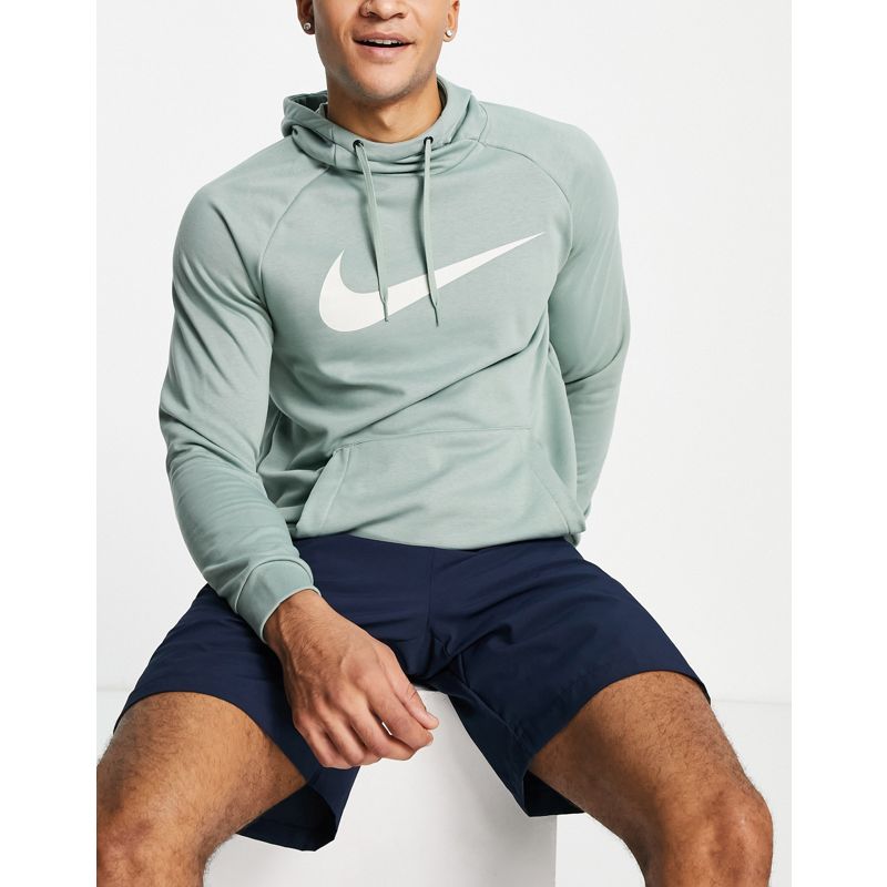 Uomo Activewear Nike Training - Q5 Dri-FIT - Felpa con cappuccio verde con logo Nike