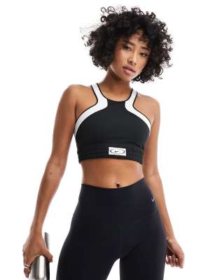 Nike Training Indy plunge cutout bra in black