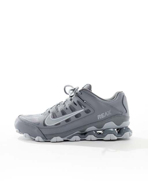 Nike Training Reax 8 sneakers in gray and white ASOS