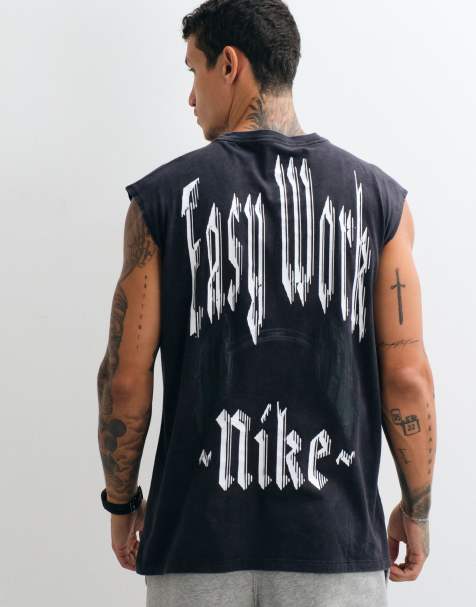 Nike Training relaxed tank top in black - view 1