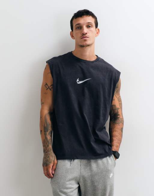 Nike Training relaxed tank top in black, 3 of 5
