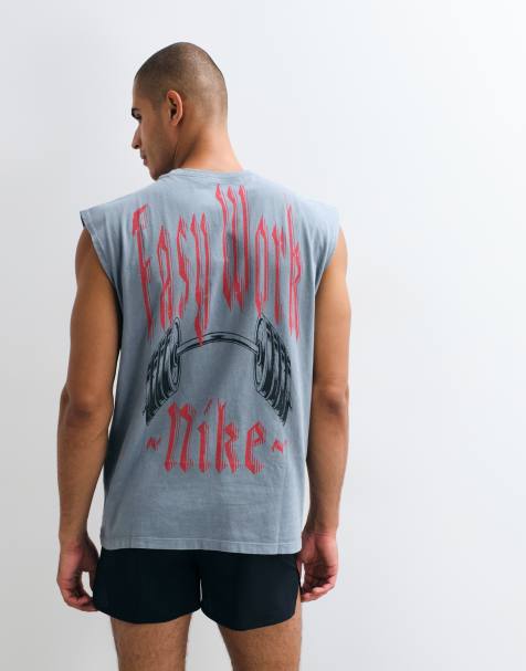 Nike Training relaxed tank top in gray - view 1