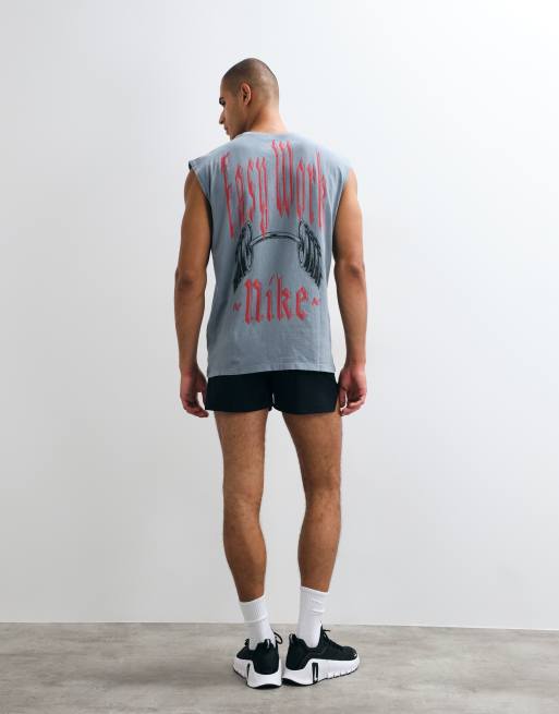 Nike Training relaxed tank top in gray, 2 of 5