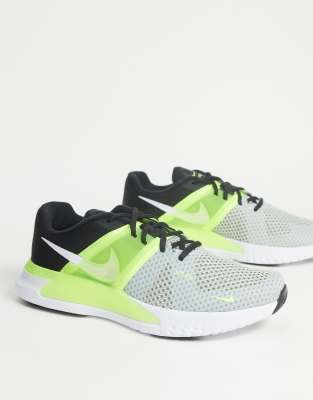 Nike Training Renew Fusion trainers in black/green