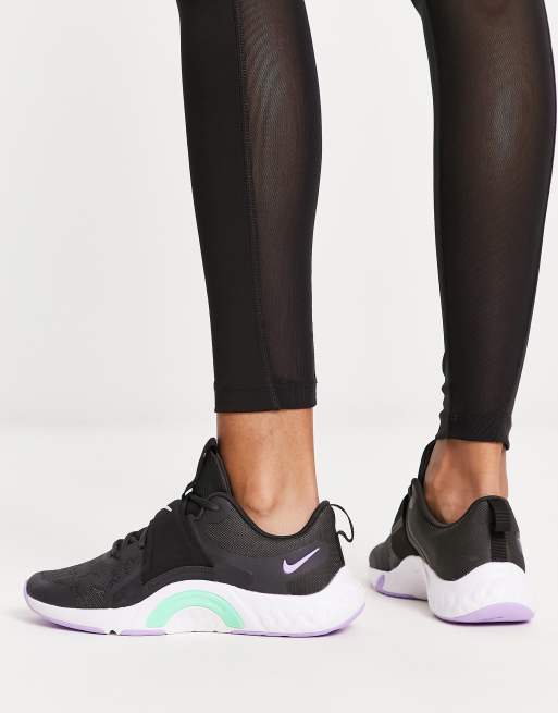 Nike Training Renew In Season TR 12 trainers in black ASOS