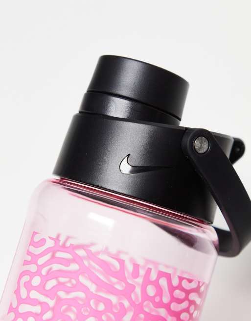 Nike T1 Hydro Flow 24oz Water Bottle - Vivid Pink/Black Sports