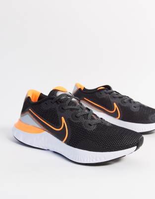 nike renew black and orange