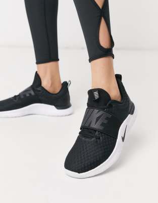 black nike trainers asos