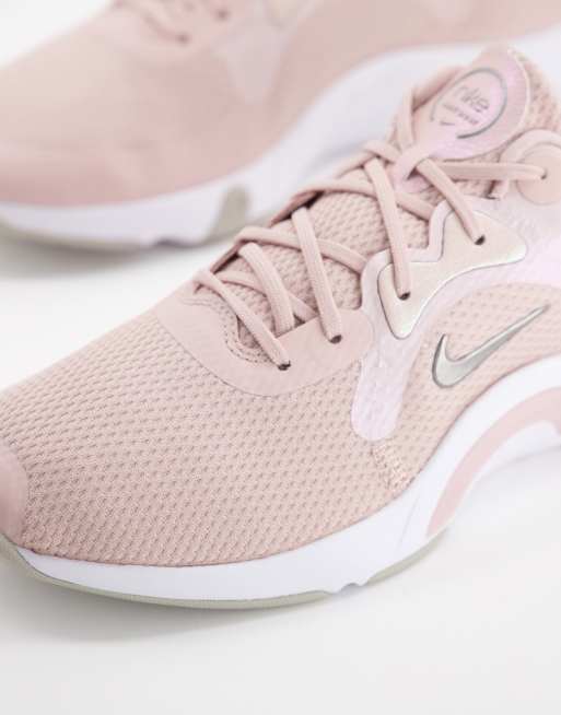 Pink nike shop gym trainers