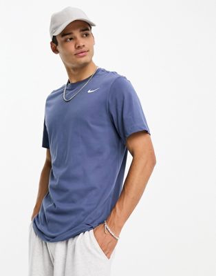 Nike Training Reset Dri-Fit t-shirt in blue - ASOS Price Checker