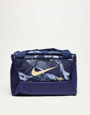Nike Training duffle bag in blue camo 25L - ASOS Price Checker