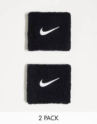 Nike Training - Serre-poignets unisexes à logo virgule - Noir - view 1