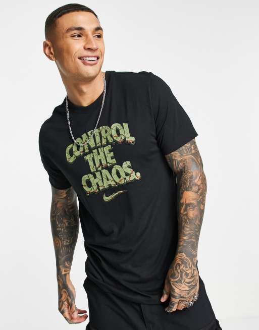 Nike Shortsleeve Mr Clutch Slogan Tshirt in Black for Men