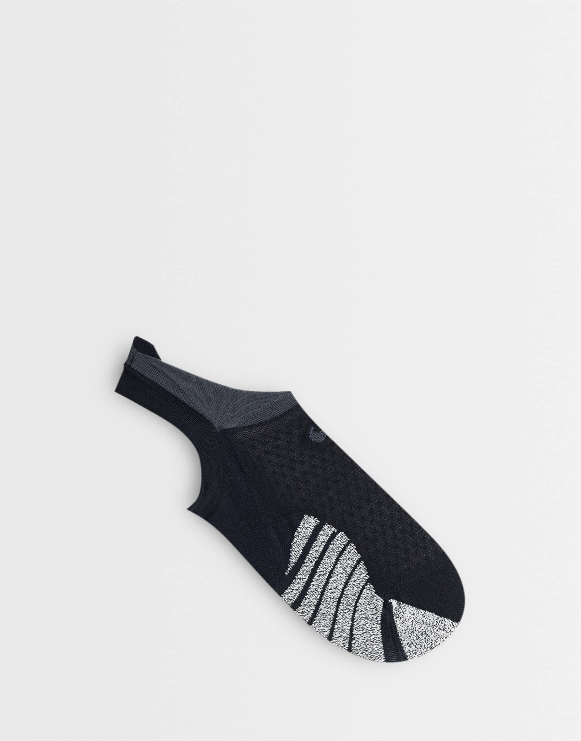 nike training socks in black with gray detail