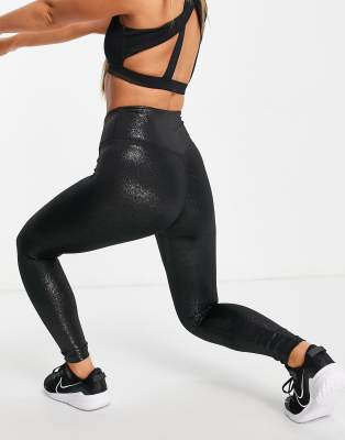 nike black sparkle leggings