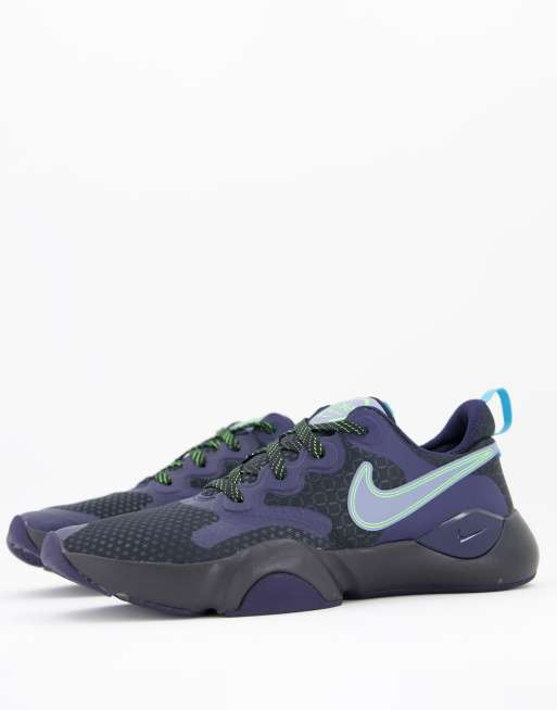 Nike Training Speedrep Sneaker In Schwarz Und Grun Faoswalim