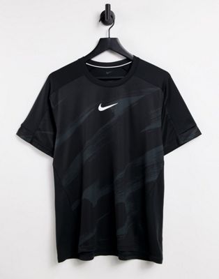 Nike Training Sport Clash all over print t-shirt in black - ASOS Price Checker