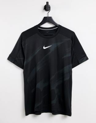 Nike Training Sport Clash all over print t-shirt in black - ASOS Price Checker