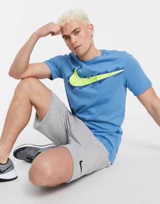 Nike Training Sport Clash logo t-shirt in blue