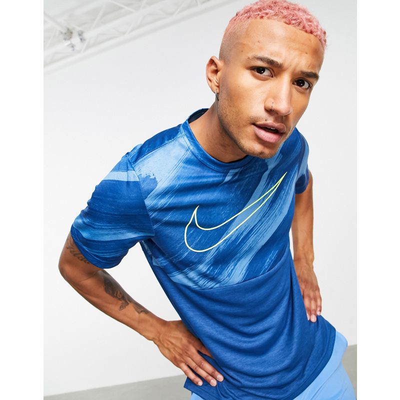 Uomo Activewear Nike Training - Sport Clash - T-shirt colorblock blu